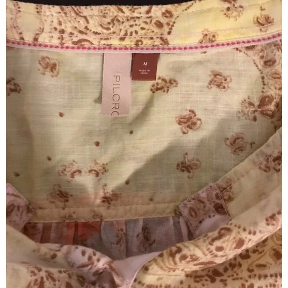 Anthropologie Pilcro The Tavi Women's Batik Print Blouse - Size Medium - Picture 5 of 12